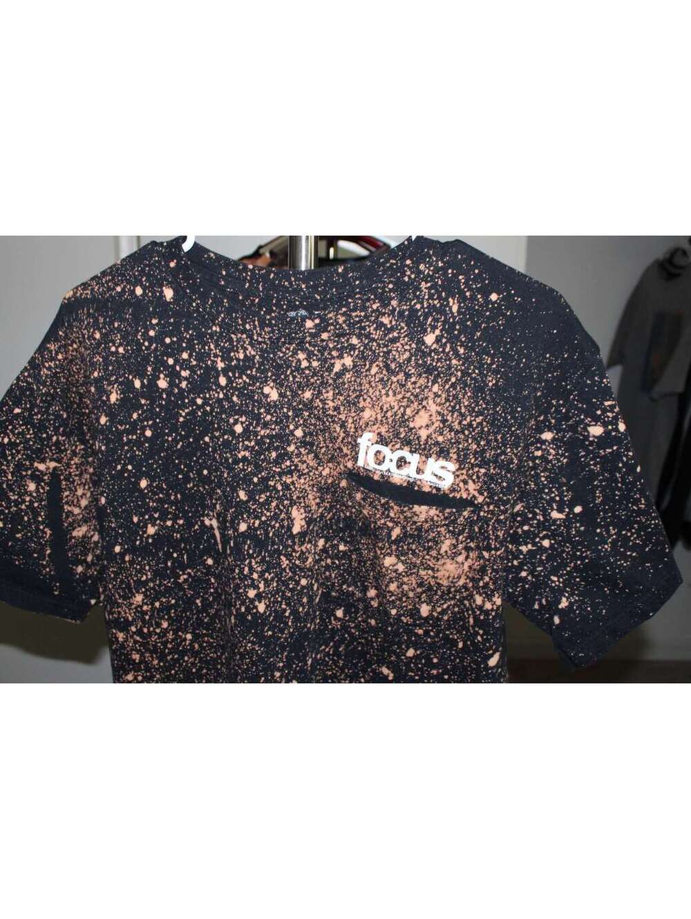 FOCUS East Coast Skate Magazine Pocket T-Shirt (Hand Bleached) [Size: L]